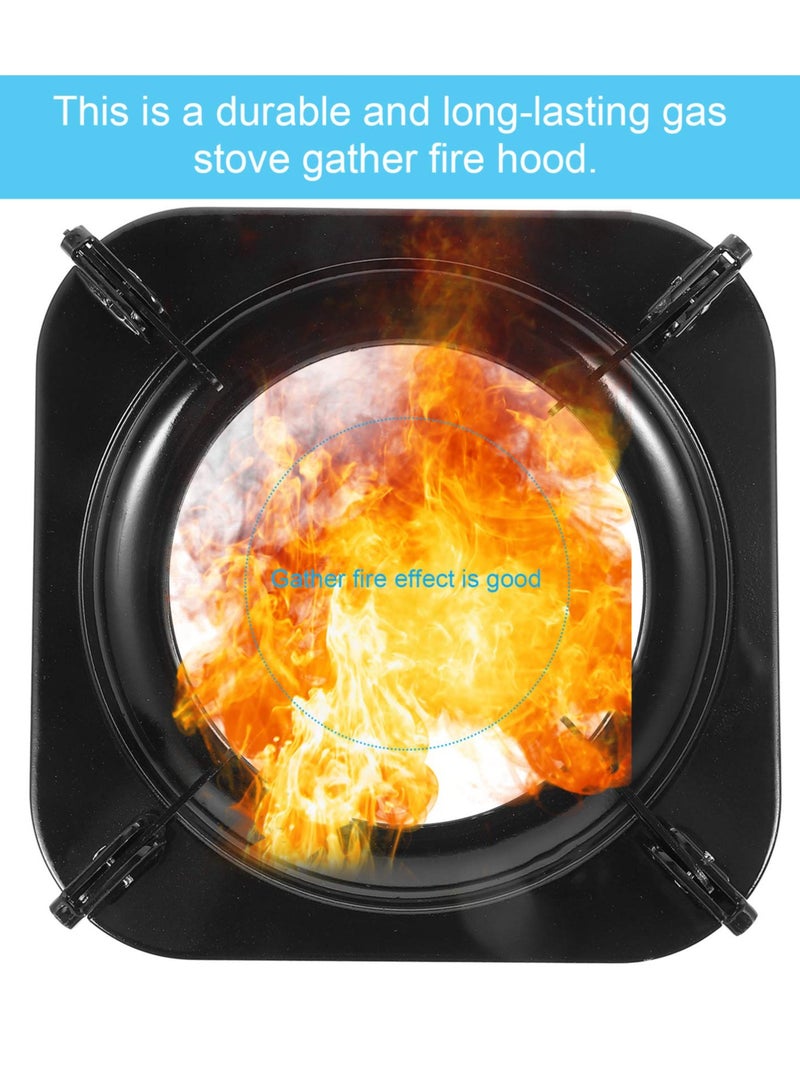 SYOSI حامل ووك من الفولاذ، حلقة ووك، حوامل موقد من الحديد الزهر، حامل مقلاة، حامل موقد، حامل وعاء حليب، شبكة موقد للغاز، متوافق مع معظم مواقد الغاز، 7.5 بوصة، أسود - Image 3