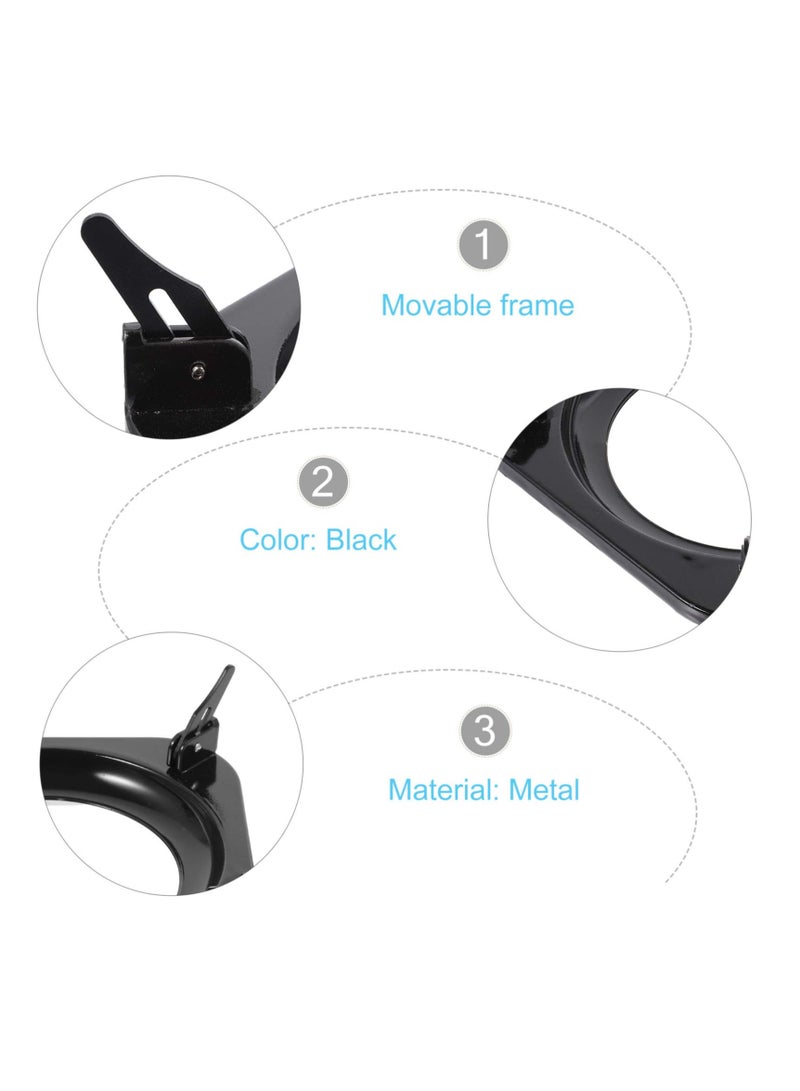 SYOSI حامل ووك من الفولاذ، حلقة ووك، حوامل موقد من الحديد الزهر، حامل مقلاة، حامل موقد، حامل وعاء حليب، شبكة موقد للغاز، متوافق مع معظم مواقد الغاز، 7.5 بوصة، أسود - Image 5