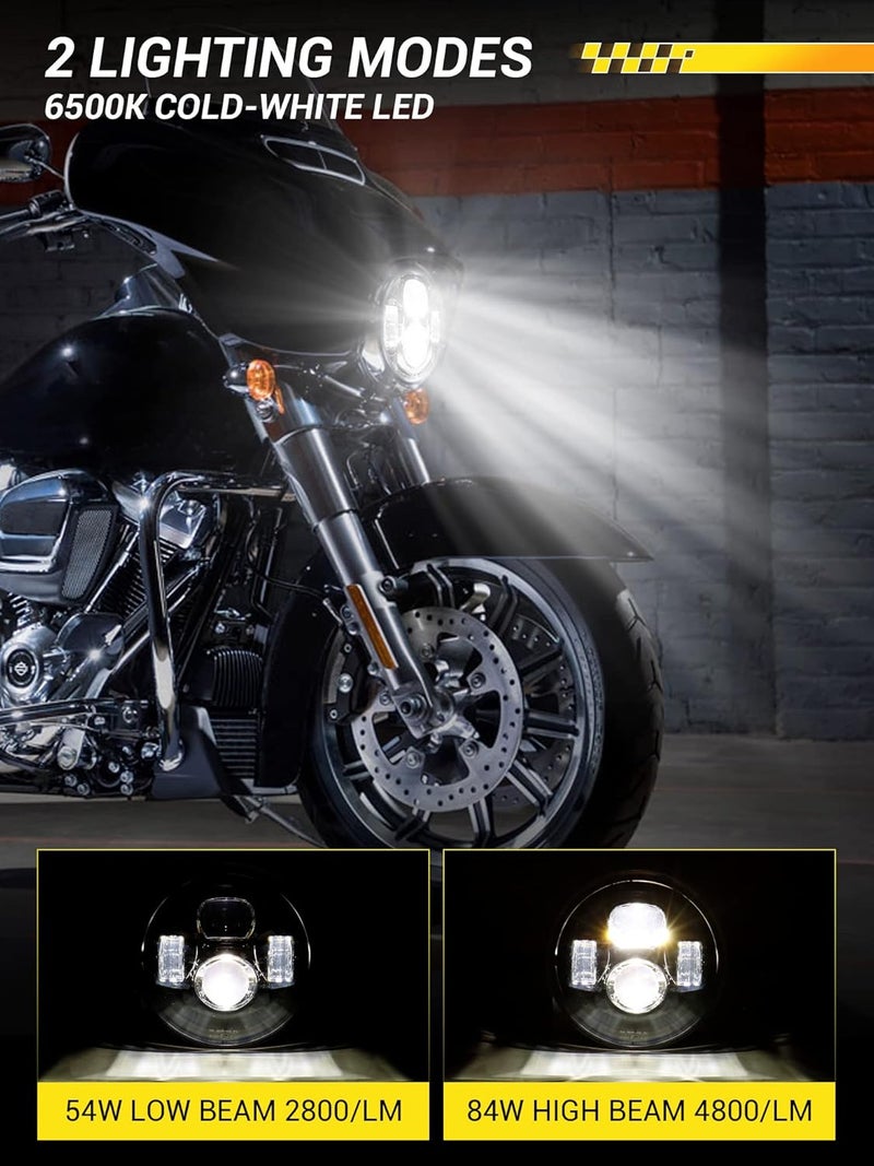 4X4FLSTC 7 Inch LED Motorcycle Headlight - Image 2