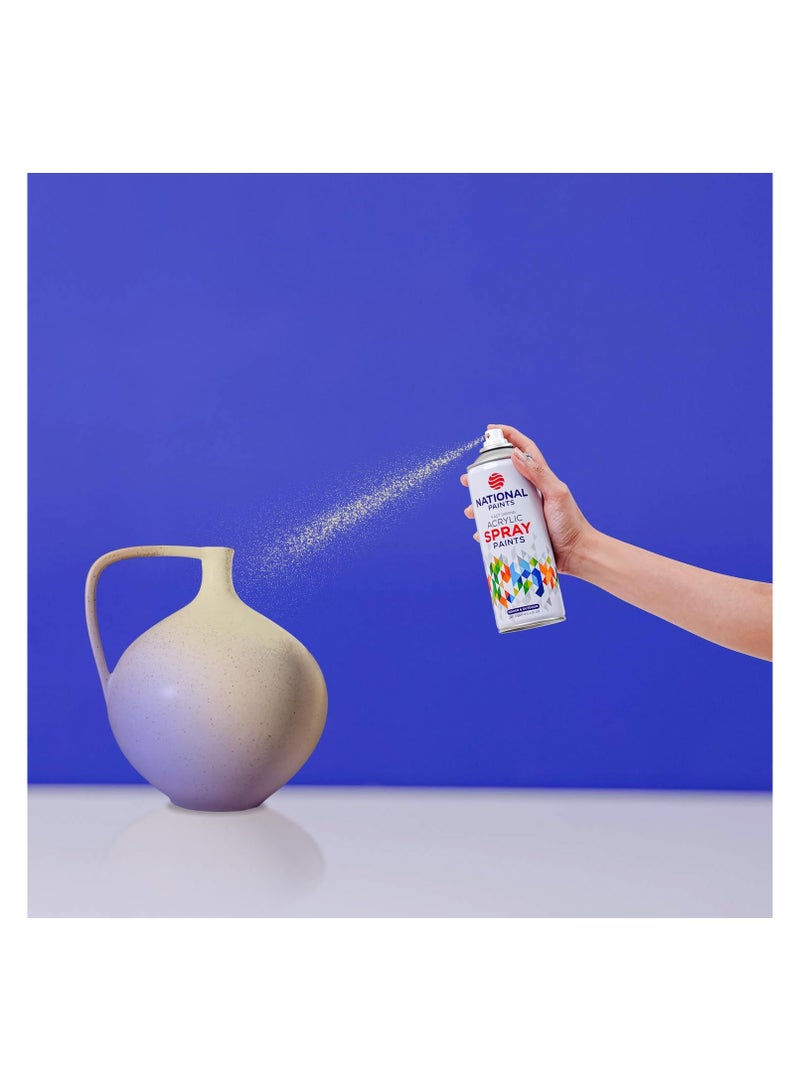 National Paints Spray Paint – 810 Ivory, 400ml, Fast-Drying Gloss Finish for Wood, Metal & General Surfaces - Image 2