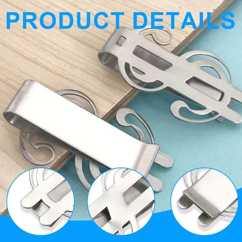 Mgbmyltm Money Clip, 4 Pack Metal Money Clips for Men, Classic Design, Money Holder for Business Professionals, Travel Essentials, Slim Minimalist Wallet Replacement - Image 3