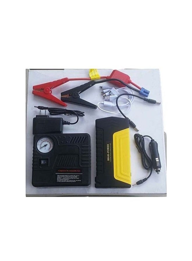 MUNTAQI High Power 12V Car Jump Starter – 20000mAh Portable Battery Booster Pack with Smart Clamps, Power Bank Charger, Emergency LED Flashlight, 12V DC Output for Cars, SUVs, Trucks, and Motorcycles - Image 1