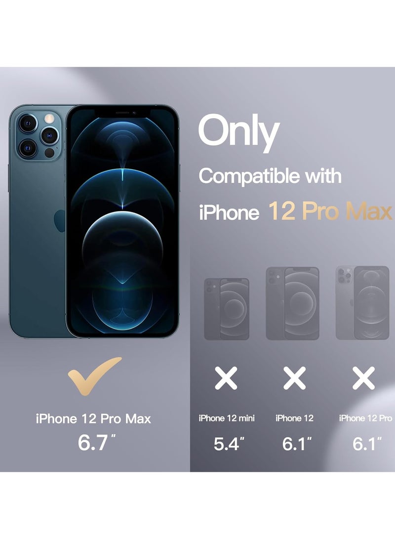 ACLIX Silicone Case Compatible with iPhone 12 Pro Max, Slim Liquid Silicone, Layers of Soft Gel Rubber Shockproof, Protective Phone Case Cover with TPU Lining (Navy Blue) - Image 2