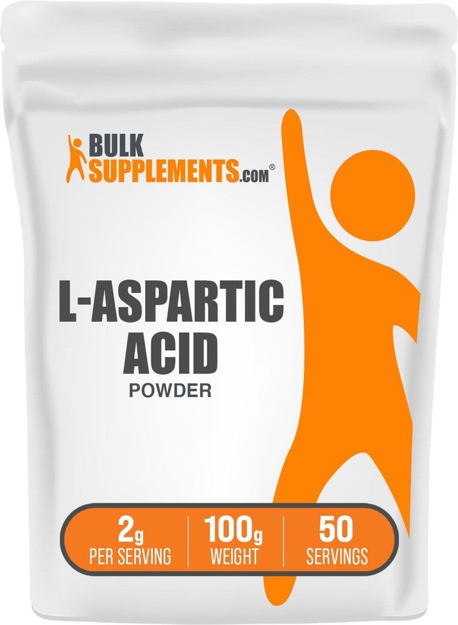 بالك سابلمنتس مسحوق حمض الأسبارتيك من BulkSupplements.com - مكمل غذائي بحمض الأسبارتيك، مكمل غذائي بالأحماض الأمينية - خالٍ من الغلوتين، 2 غرام لكل حصة، 100 غرام (3.5 أونصة) (عبوة واحدة) - Image 1
