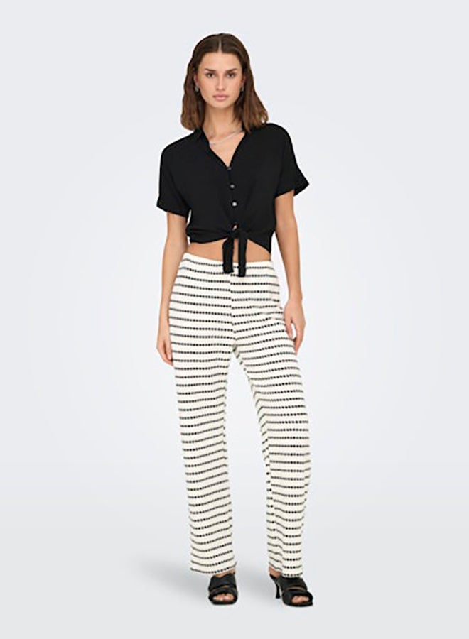 ONLY ONLY Womens Nova Life Shortsleeve Knot Shirt  - Image 1
