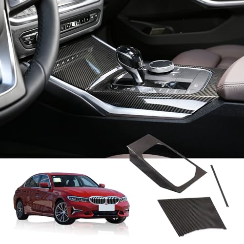 TINKI Car Center Console Gear Shift Panel Cover Trim Compatible for BMW 3 Series 3GT G20 G21 G22 G23 G26 G28 2019 2020 2021 2022 2023 2024 2025 Interior Accessories (ABS Plastic, Carbon Fiber) - Image 5