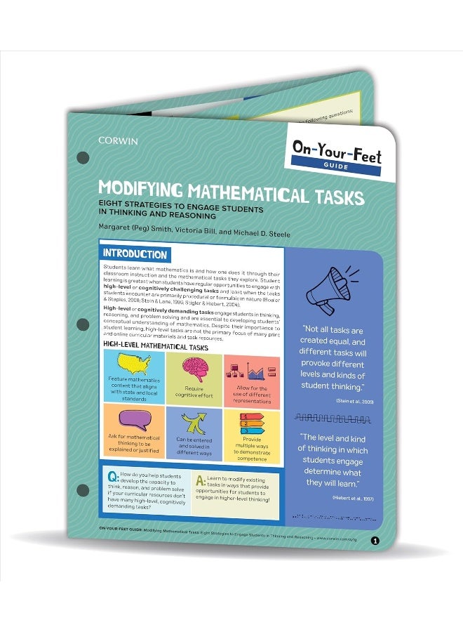 On-Your-Feet Guide: Modifying Mathematical Tasks: Eight Strategies to Engage Students in Thinking an