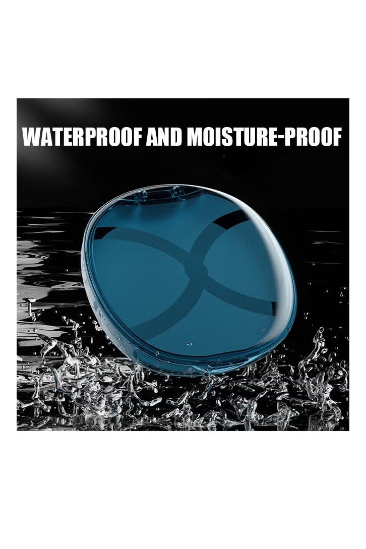 Teeth Cleaning Box Retainer Storage Box with Leash Chews, Removal Tool, Cleaning Brush, Built-in Mirror Aligner Case, Mouth Guard, Denture Case (Blue) - Image 4