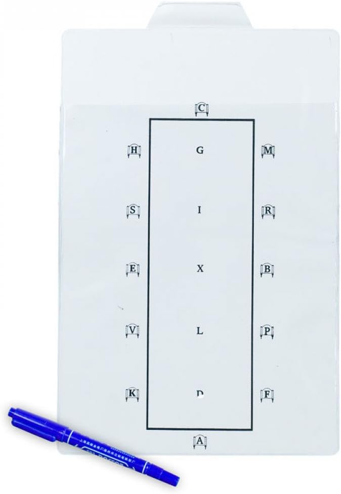 Horze Dressage Test Learner Board with Dry-Erase Pen - Image 1