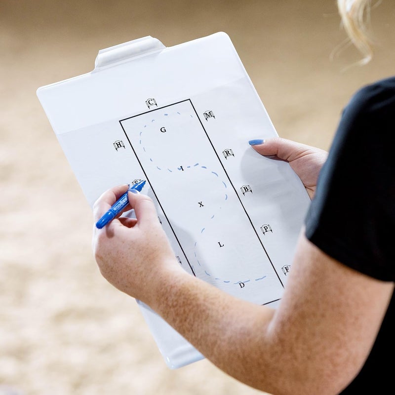 Horze Dressage Test Learner Board with Dry-Erase Pen - Image 2