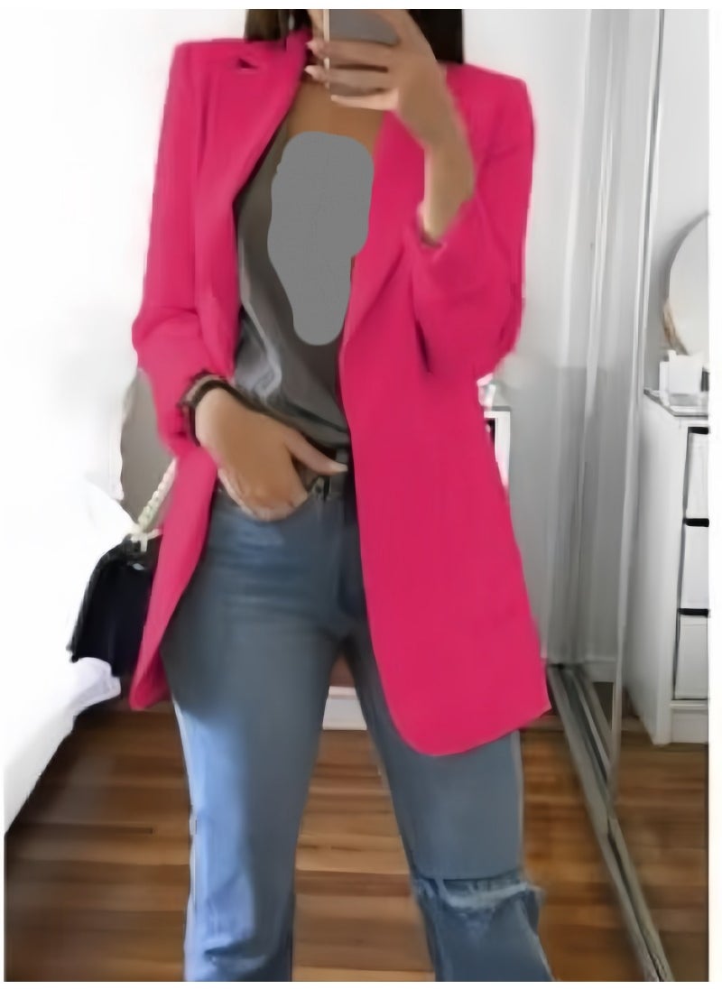 Shougu New Women's Casual Long Sleeved One Button Suit Jacket  - Image 1