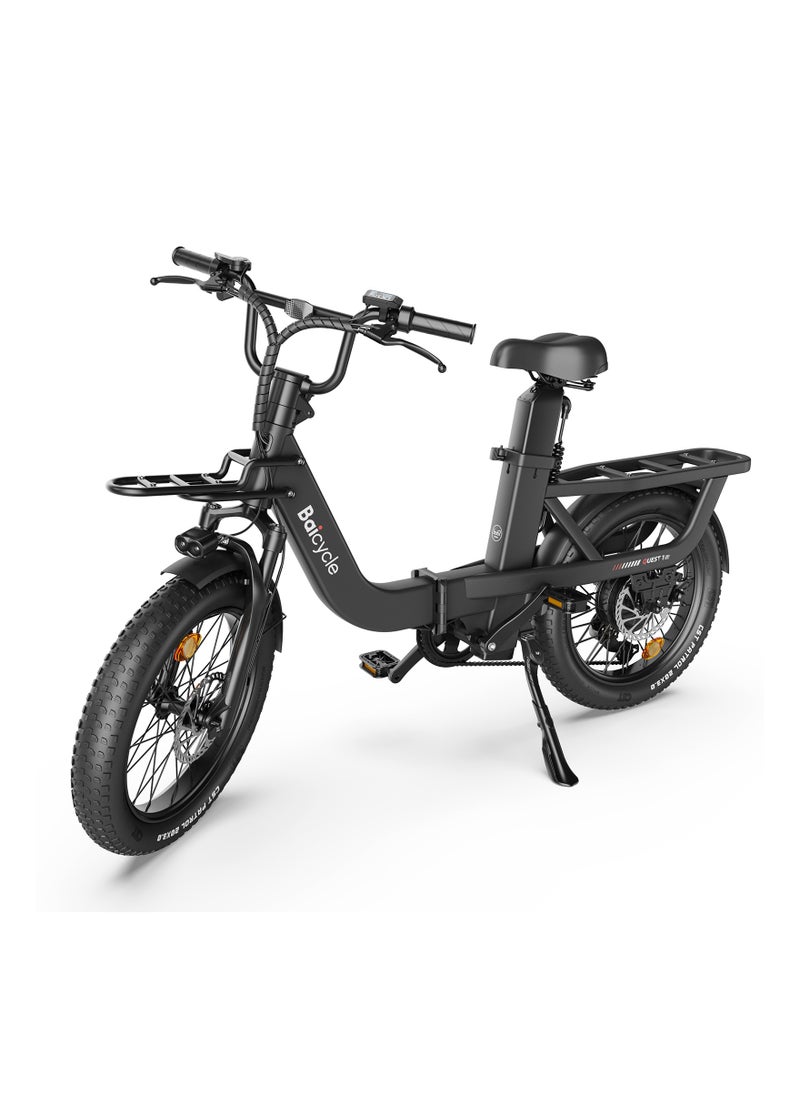 Baicycle Electric Bike Mountain bike 48V 15.3Ah Removable Battery 32Km/H with 750W Brushless Motor 7-Speed 20inchTires Front Fork Suspension Black  - Image 1