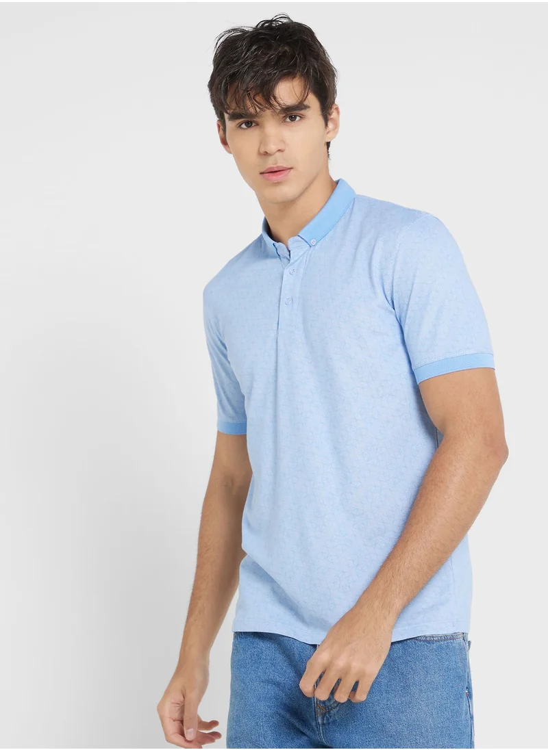 Robert Wood Short Sleeve Polo Shirt