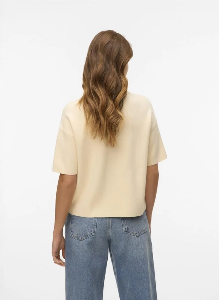 VERO MODA Vmgold Poloneck Pullover Cardigans