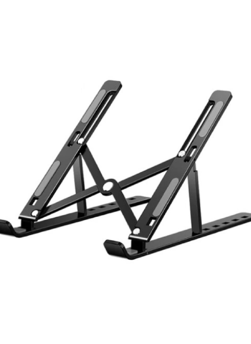 LIMITLESS Laptop Stand Foldable 10-level Adjustable Stand, Ventilation, Heat Dissipation, Aluminum Alloy + silicone  - Image 1