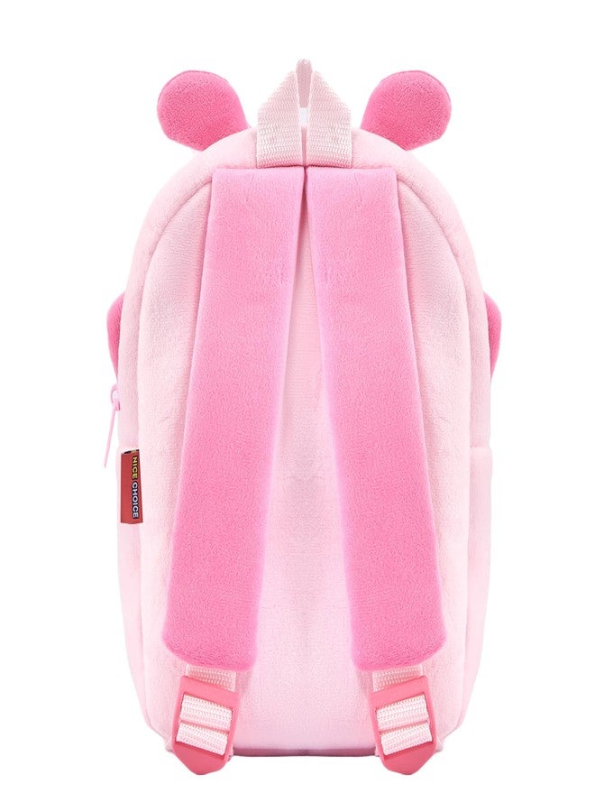 NICE CHOICE Cute Toddler Backpack Toddler Bag Plush Animal Cartoon Mini Travel Bag for Baby Girl Boy 2-6 Years, Little Butterfly-pink, Modern, Custom - Image 4