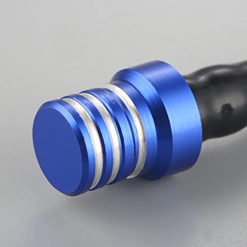 Mtsooning 2PCS Gas Breather Hose, Fuel Tank Cap Tube, Valve Vent Tube CNC Universal Replacement for Atv Motorcycle Dirt Pit Quad Bike Motocross Blue - Image 4