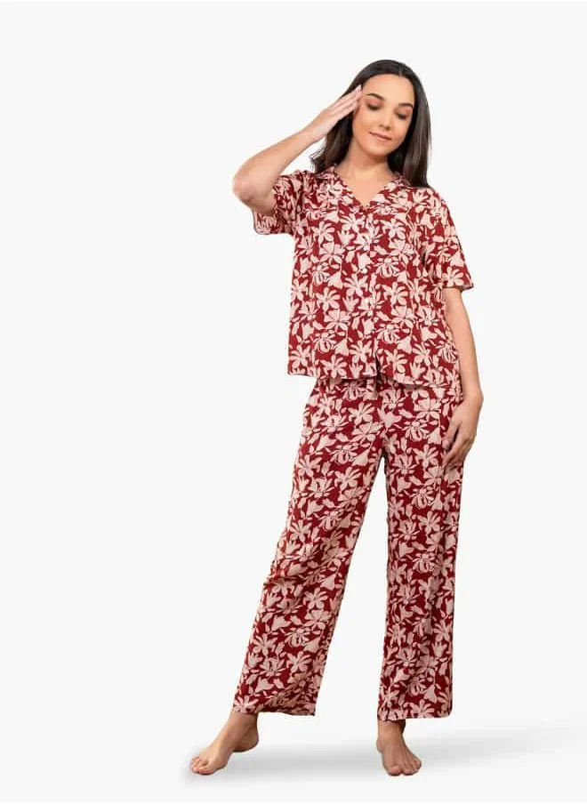 أدريا Ss Classic Long Pj Set For Female