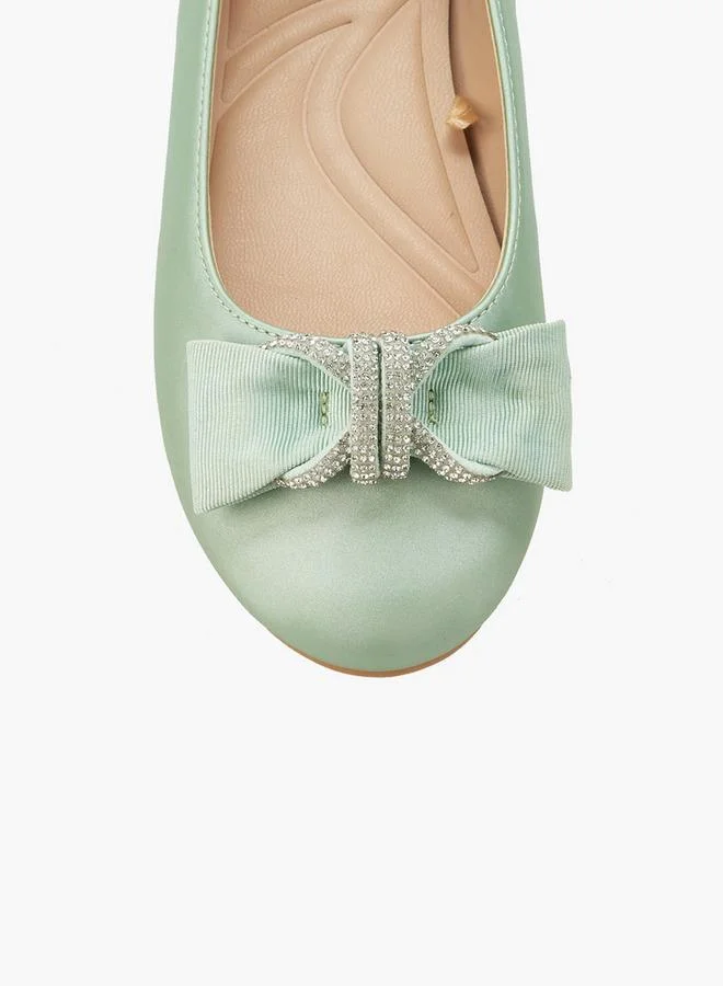 Celeste  Girls Bow Embellished Ballerina Shoes for Women | Best Price UAE