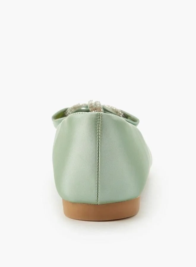 Celeste  Girls Bow Embellished Ballerina Shoes for Women | Best Price UAE
