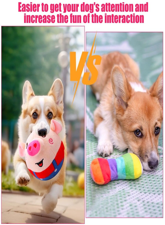 LAIAMER Interactive Plush Dogs Toys, Interactive Puppy Toy Bouncing Rolling Dogs Ball Remote Control Dog Toy with Music, Self Moving Pet Toys for Small/Medium/Large Bored Dog to Keep Them Busy(Pig) - Image 4