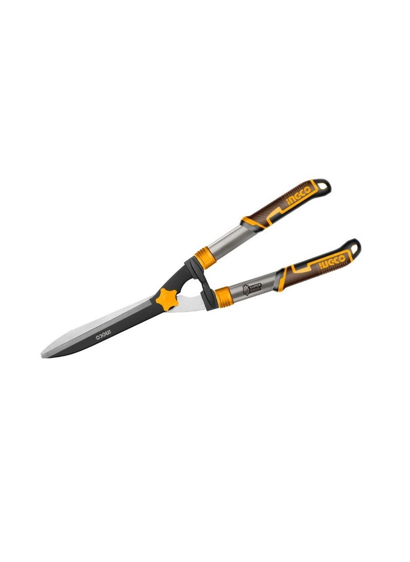 INGCO Hedge shear (Tree shears) with high performance 575mm(23"), Model : HHS6001, Brown with Orange Colour  - Image 1