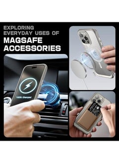 SupCase Unicorn Beetle Mag Case For Iphone 15 Pro 6.1" 2023 Compatible With Magsafe Shockproof Protective Slim Clear Case Gray  - Image 3