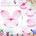 Vinsot 12 Pcs Butterfly Fairy Wings Butterfly Wing Dress up Party Costume Accessory Angel Costume for 2 to 12 Years GirlsLight Pink - Image 4