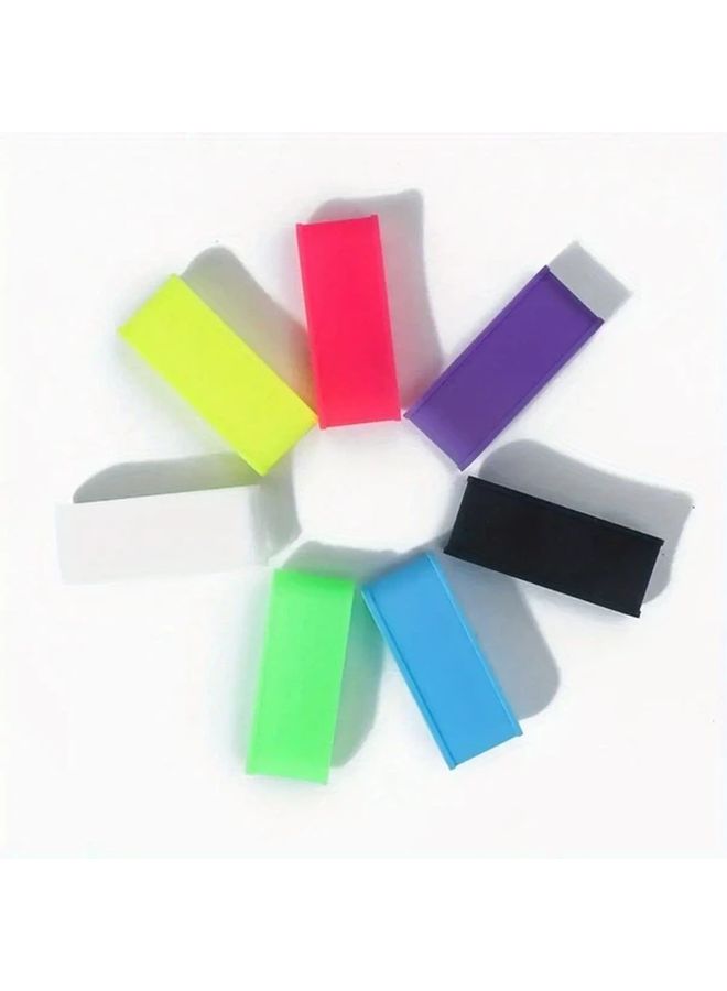 Black 4pcs Non Slip Sweat Absorbent Shock Absorbing Tennis Racquet Grip Handle Wrap - Image 5