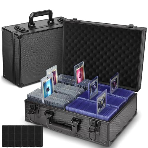 JoyHood Top Loaders Storage Box with Key Lock Holds up to 600 Top loaders or 130 35pt One Touch Trading Card Case Sports Card Storage Box Not for Graded Card - Image 1