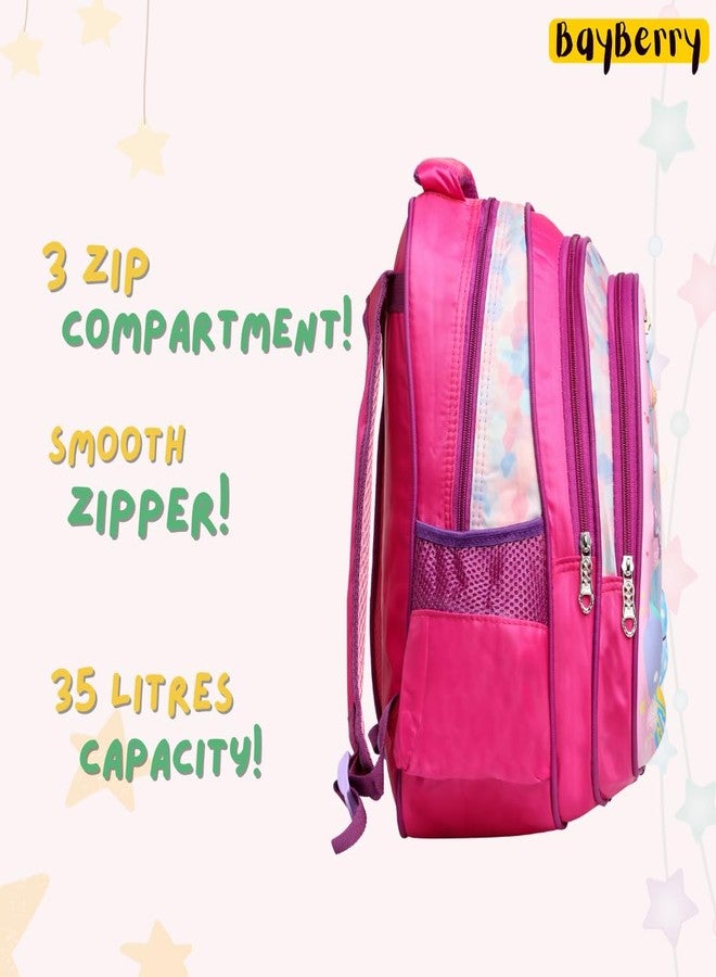 BayBerry Unicorn School Backpack for Girls, Boys and Toddlers, Stylish, Durable, Waterproof, Cute Birthday Gift. (Pink) - Image 3
