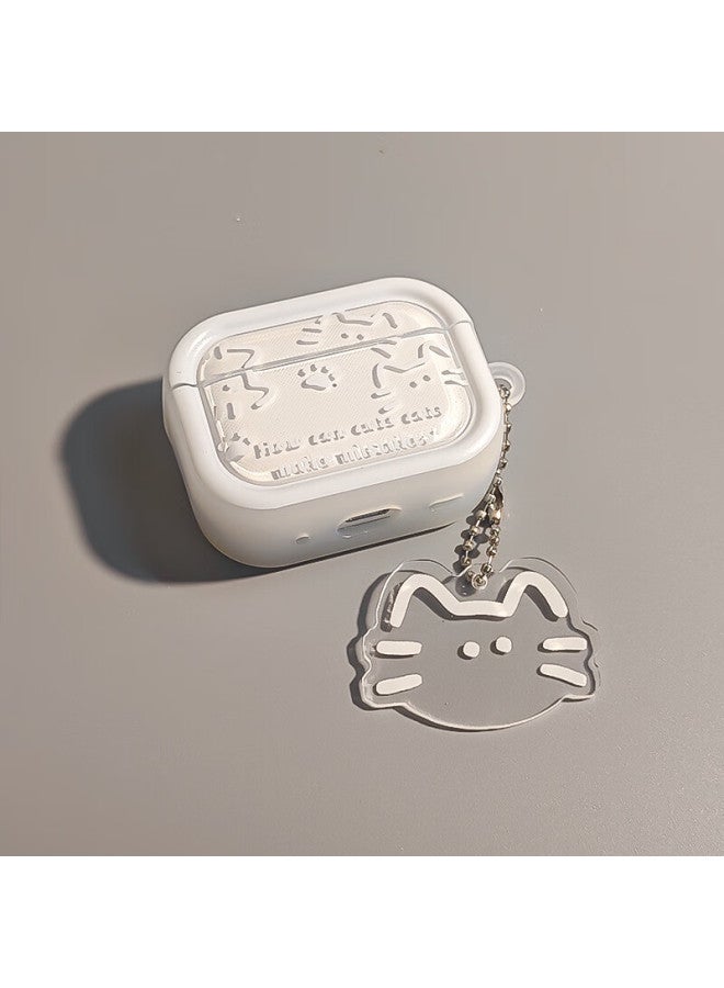 Beiyipin Airpods Pro 2 Case, Compatible With Apple Third-generation Earphones And Second-generation Protective Cover [simple Cat Design] - Image 2