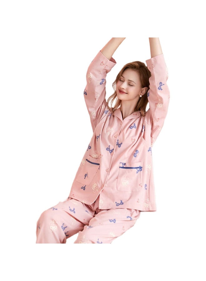 Fenton Women'S Pajamas, Autumn New Style, 5A Antibacterial Pure Cotton, Anti-Mite Ladies' Loungewear Set, Mother'S Day Gift For Mom - Image 1