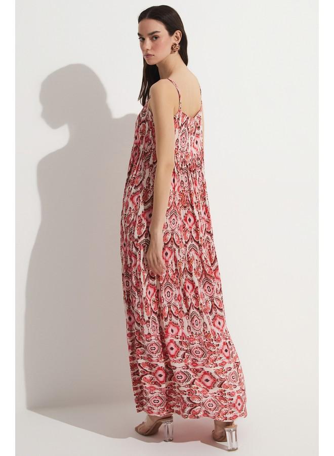 JUNE Printed Tiered Maxi Dress - Image 5