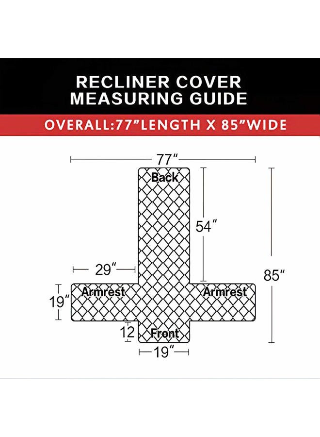 Easy-Going Recliner Chair Slipcover Reversible Sofa Cover Water Resistant Couch Cover Furniture Protector with Elastic Straps for Pets Kids Children Dog Cat (Recliner, Beige/Beige) - Image 5