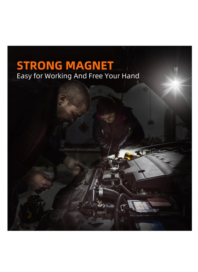 Loquat Magnetic Work Light, Detachable Head Lamp, 600-Lumen Headlamp Flashlight, Small Magnetic Led Lamp, Portable Outdoor Light With Headband, for Camping, Running, Maintenance, Auto Repair - Image 2