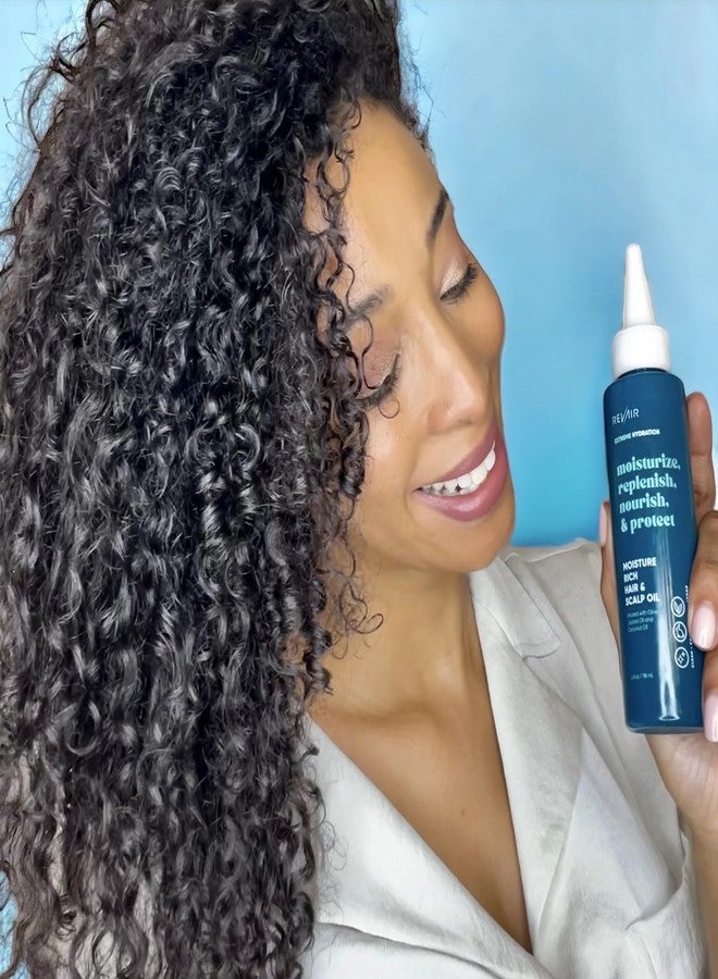 REVAIR Moisture Rich Hair & Scalp Oil - Lightweight Hair Oil for Frizzy Hair - Daily Moisturizing Hair Oil to Hydrate Dry, Damaged or Curly/Coily Hair (4 Fl Oz) - Image 3