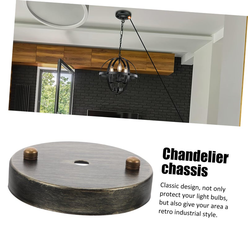 Retro Metal Ceiling Light Fixture Pendant Base Plate For Versatile Home Decoration - Image 4
