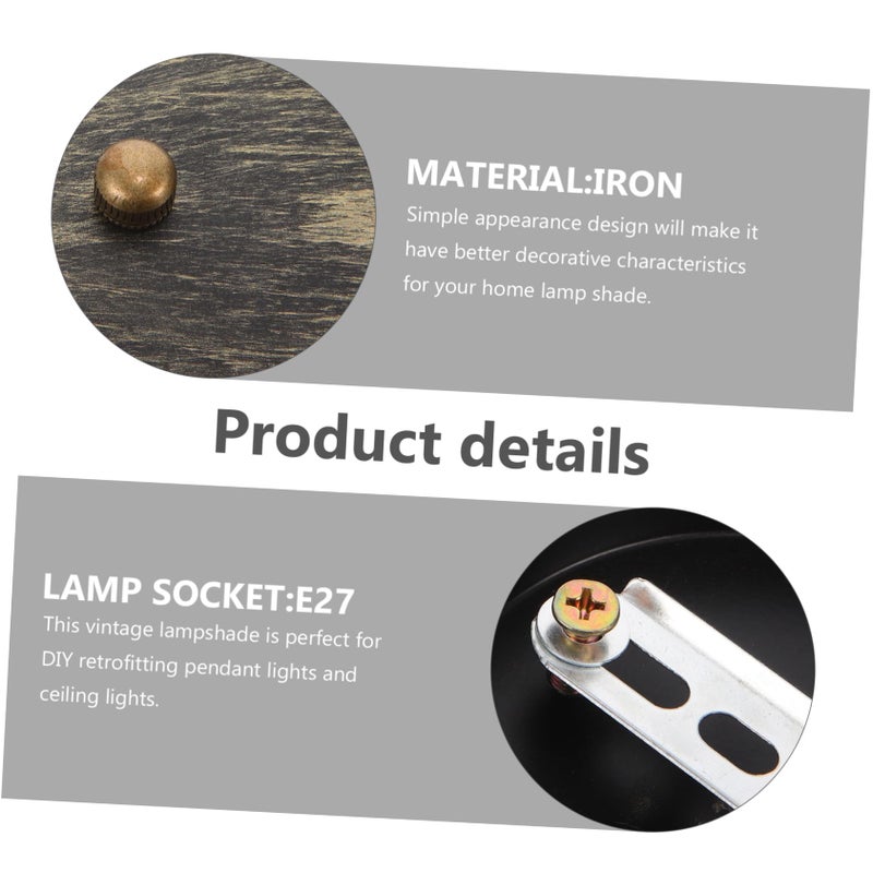 Retro Metal Ceiling Light Fixture Pendant Base Plate For Versatile Home Decoration - Image 5