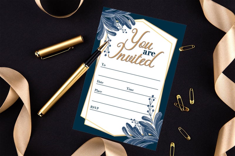 Stonehouse Collection | You Are Invited Formal Fill-in Party Invitations With Envelopes | 25 Invites & Envelopes | Wedding, Baby Shower, Rehearsal Dinner, Birthday Party (Formal Your Invited) - Image 5