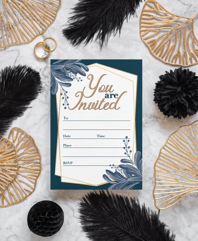 Stonehouse Collection | You Are Invited Formal Fill-in Party Invitations With Envelopes | 25 Invites & Envelopes | Wedding, Baby Shower, Rehearsal Dinner, Birthday Party (Formal Your Invited) - Image 3