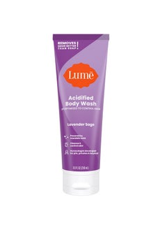 Lume Acidified Body Wash - 24 Hour Odor Control - Removes Odor Better Than Soap - Moisturizing Formula - Formulated Without Sls Or Parabens - Ob/Gyn Developed - 8.5 Ounce (Lavender Sage)  - Image 1