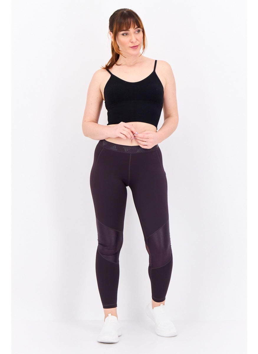 Adidas - Women Sportswear Fit Training Leggings, Dark Purple - Image 1