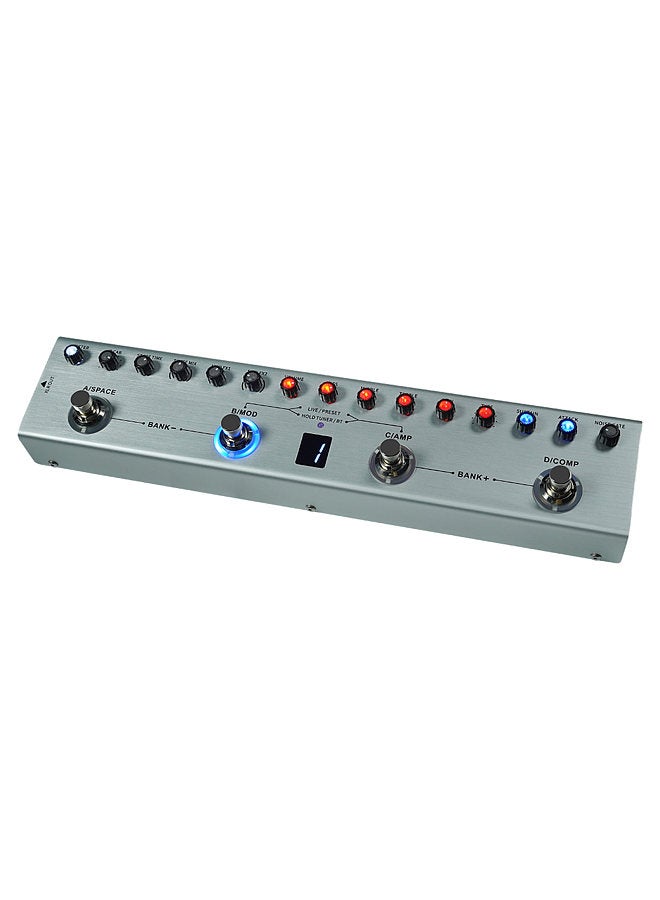 Generic Bass Multi Effects Pedal 3 Band Equalizers XLR Balanced Output 3 Delays 3 Reverbs Bass Effects Pedal BT Connection Type-C Rechargeable  - Image 3