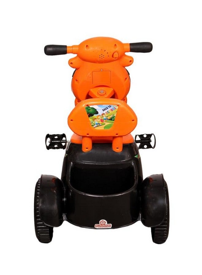 فانرايز دراجة ثلاثية العجلات للأطفال من فنرايز مزودة ببوق موسيقي وأضواء ليد، مع سلتين، ومقعد مريح ومسند للظهر، وعجلات ناعمة، ومقبض ثابت - Image 4