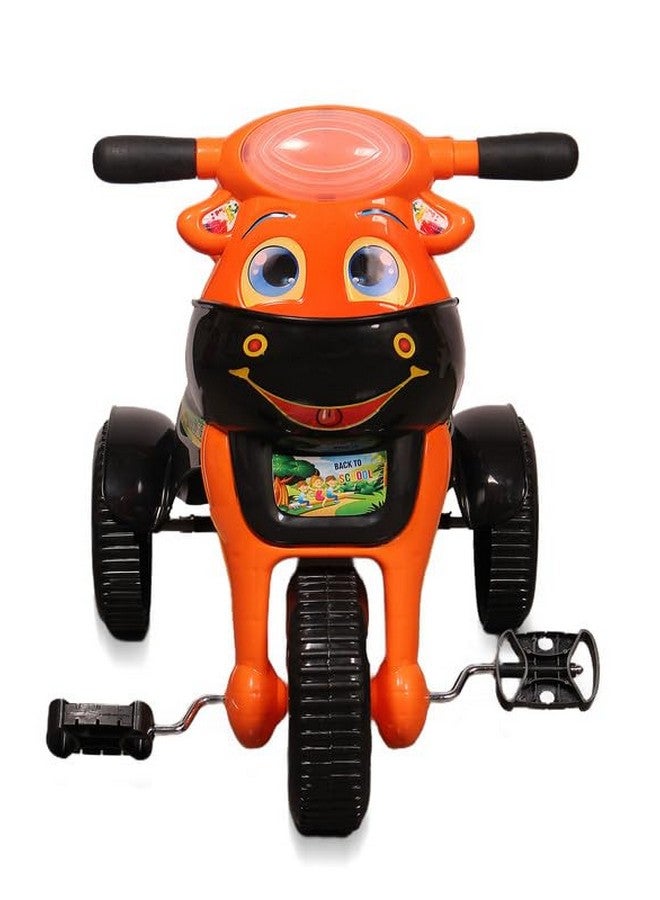 فانرايز دراجة ثلاثية العجلات للأطفال من فنرايز مزودة ببوق موسيقي وأضواء ليد، مع سلتين، ومقعد مريح ومسند للظهر، وعجلات ناعمة، ومقبض ثابت - Image 3