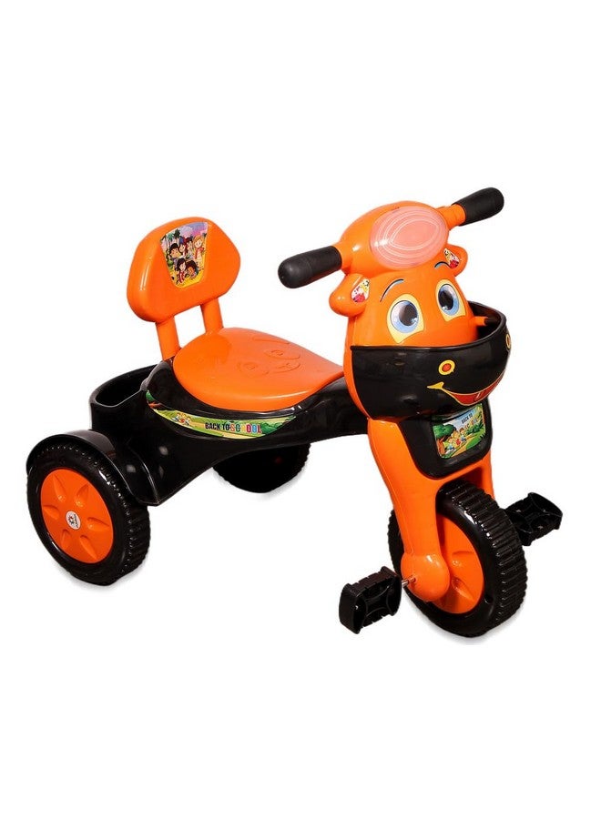 فانرايز دراجة ثلاثية العجلات للأطفال من فنرايز مزودة ببوق موسيقي وأضواء ليد، مع سلتين، ومقعد مريح ومسند للظهر، وعجلات ناعمة، ومقبض ثابت - Image 1