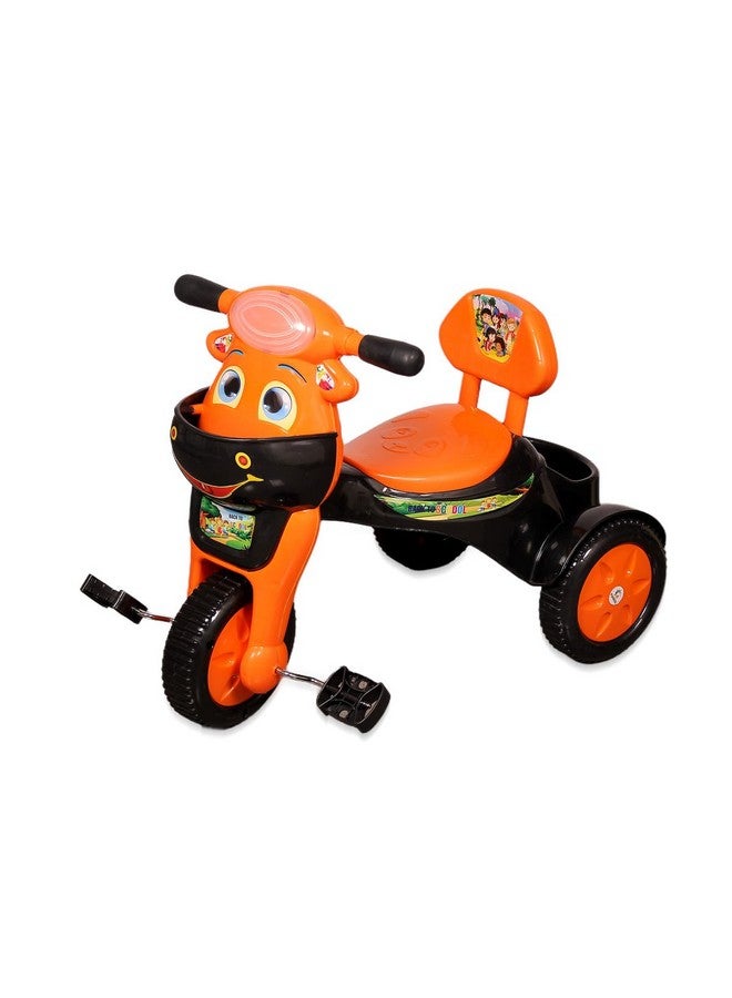 فانرايز دراجة ثلاثية العجلات للأطفال من فنرايز مزودة ببوق موسيقي وأضواء ليد، مع سلتين، ومقعد مريح ومسند للظهر، وعجلات ناعمة، ومقبض ثابت - Image 5