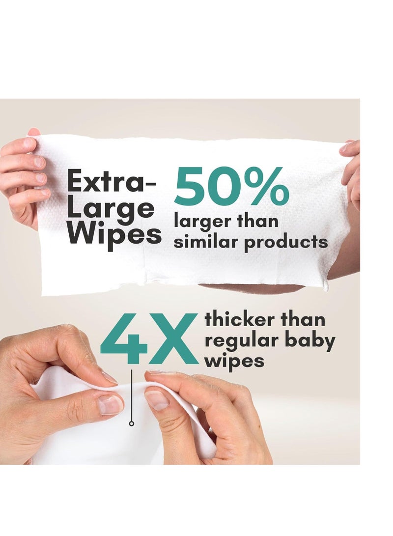 Nurture Valley Nurture XL Ultra Thick Body Wipes for Adults w/Aloe | 40 Extra Large Disposable Cloth Wet Cleansing No Rinse Bathing Washcloths, Waterless Shower | Bath Wipe for Women, Men & Elderly - Image 1