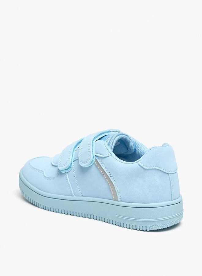 JUNIORS Panelled Sneakers with Hook and Loop Closure